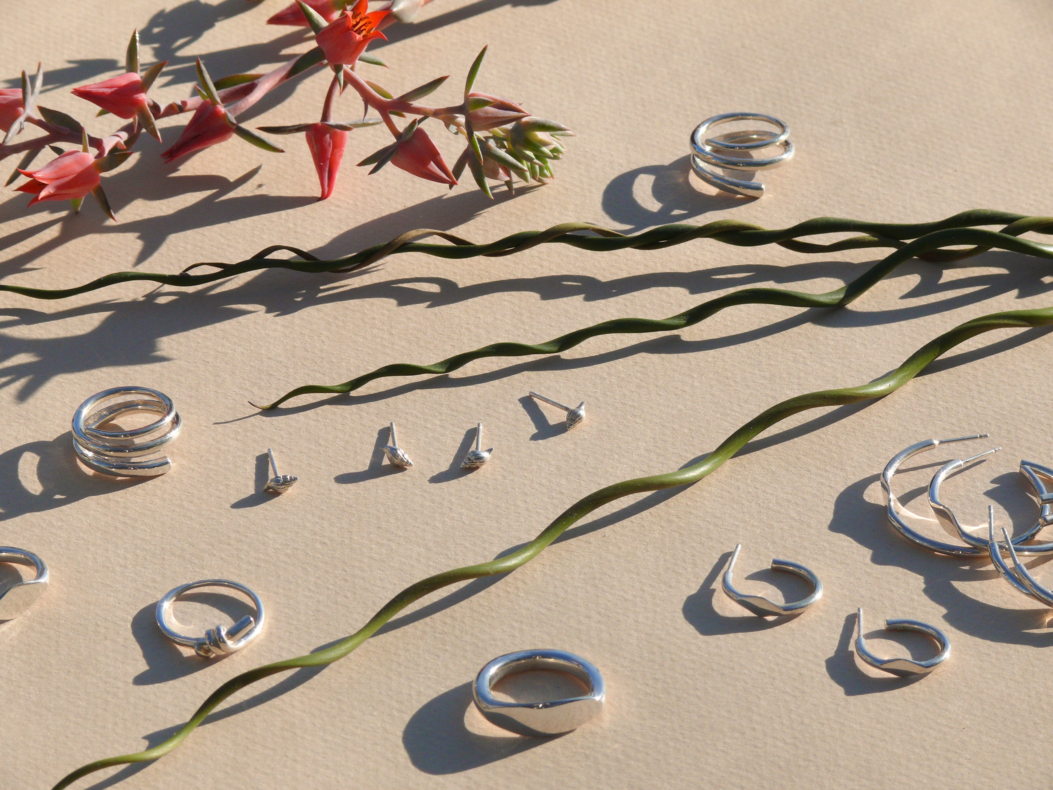 Recycled sterling silver handmade jewelry