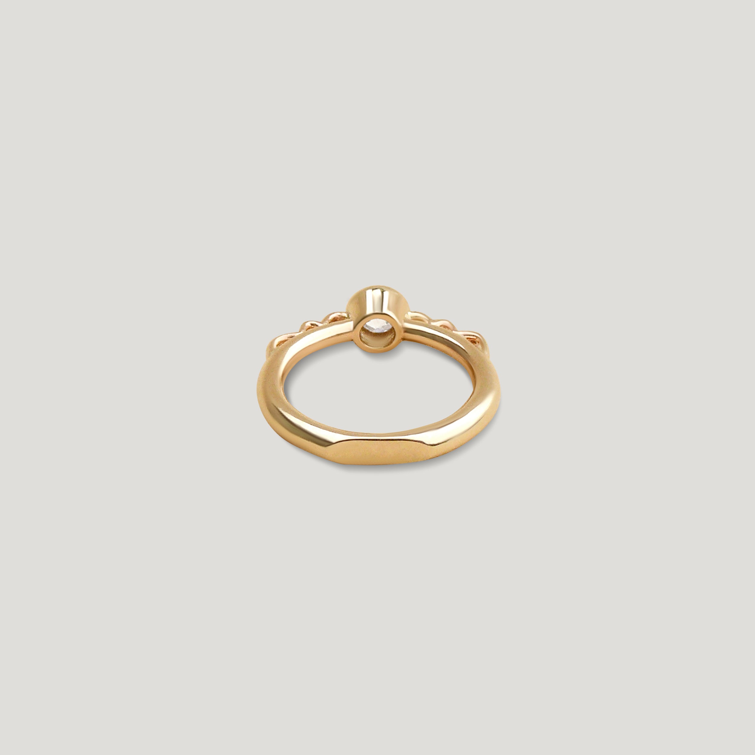 Diamond Vessel Ring No. 3 - Gold