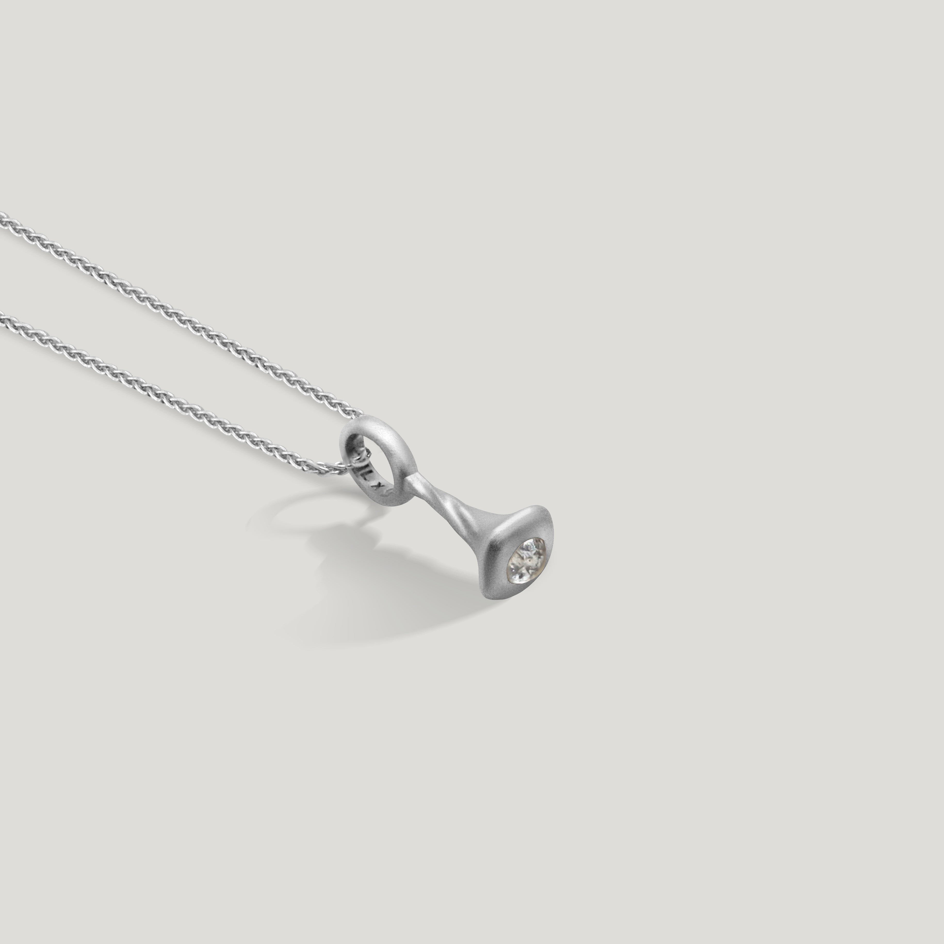 Diamond-Pendulum-Charm-No.8-Silver