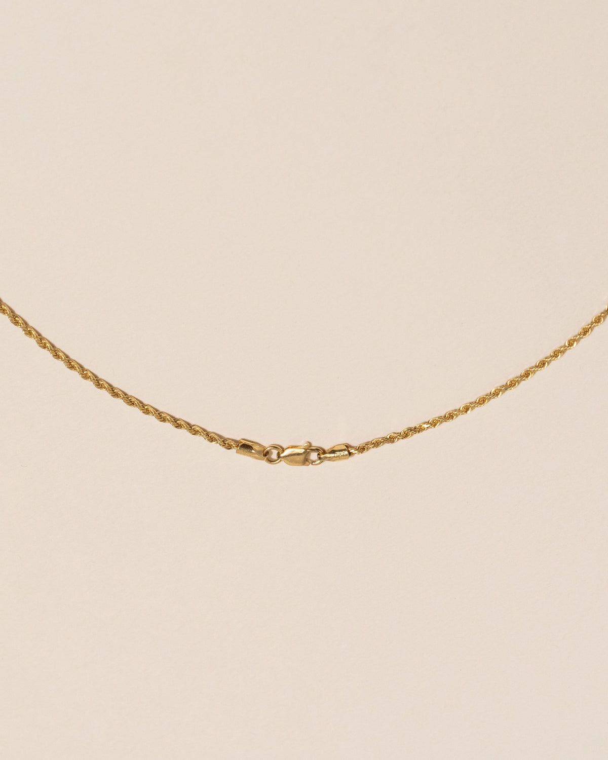 Estate Diamond Cut Rope Chain - Gold