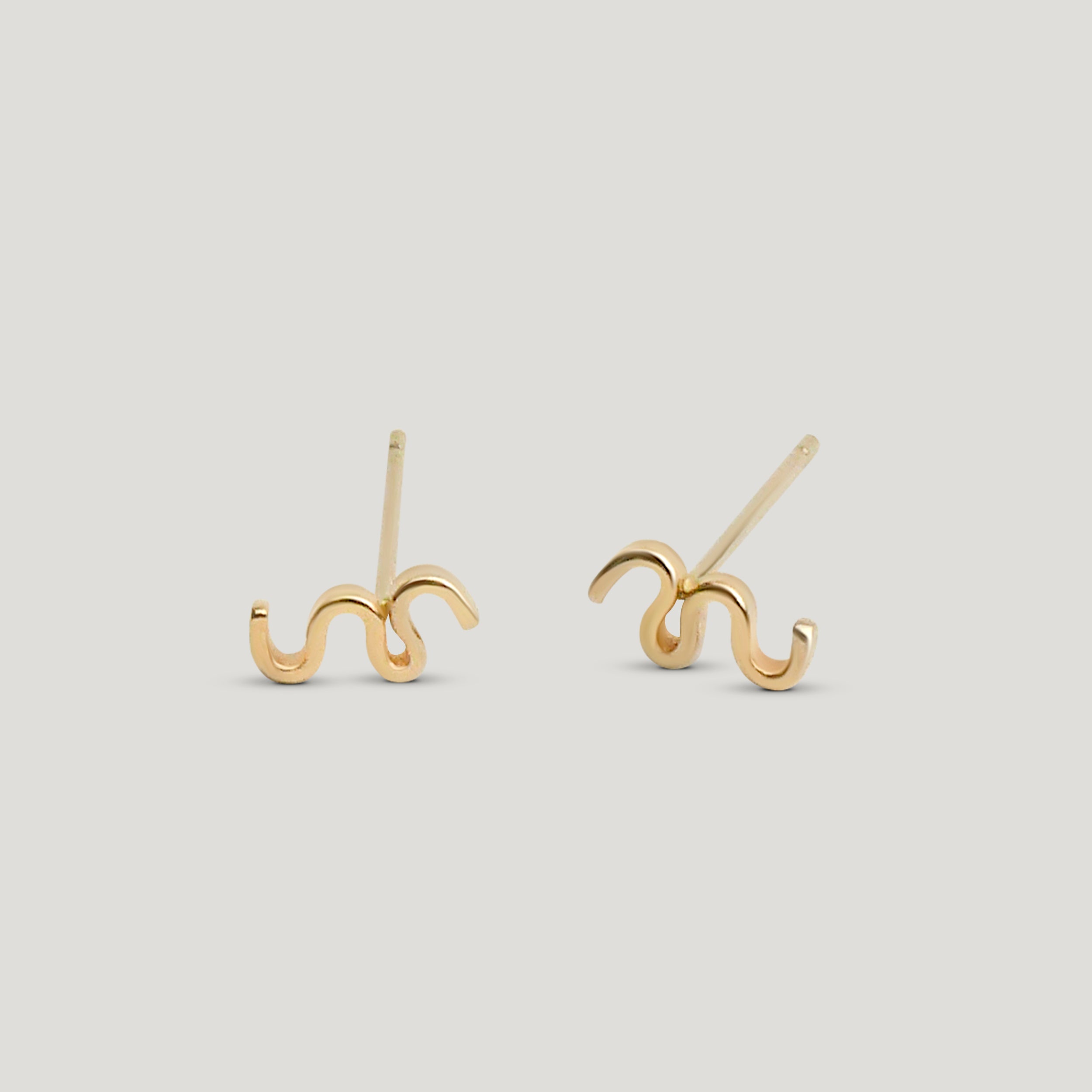 Flutter Stud Earring - Gold
