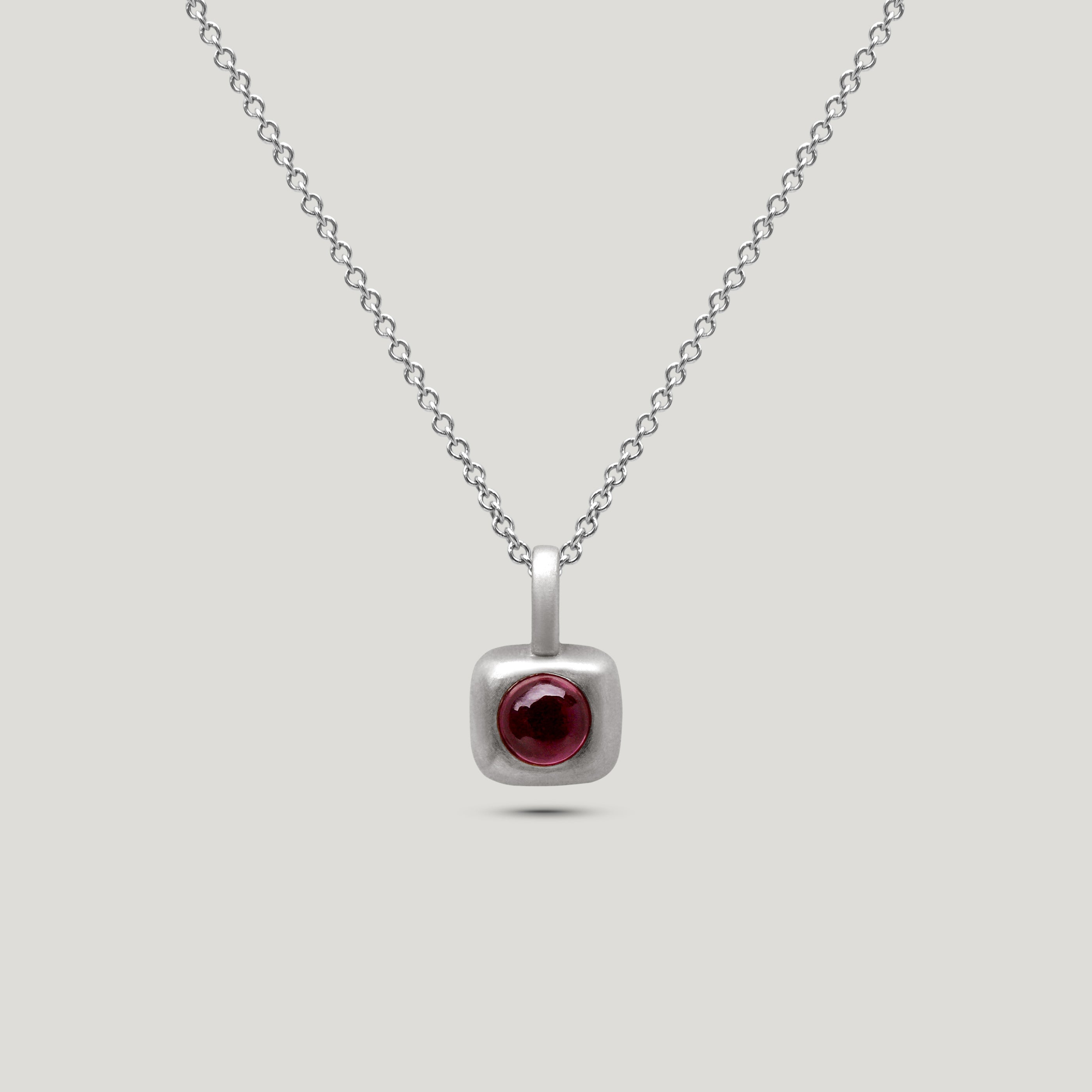 Garnet Trove Charm - Silver
