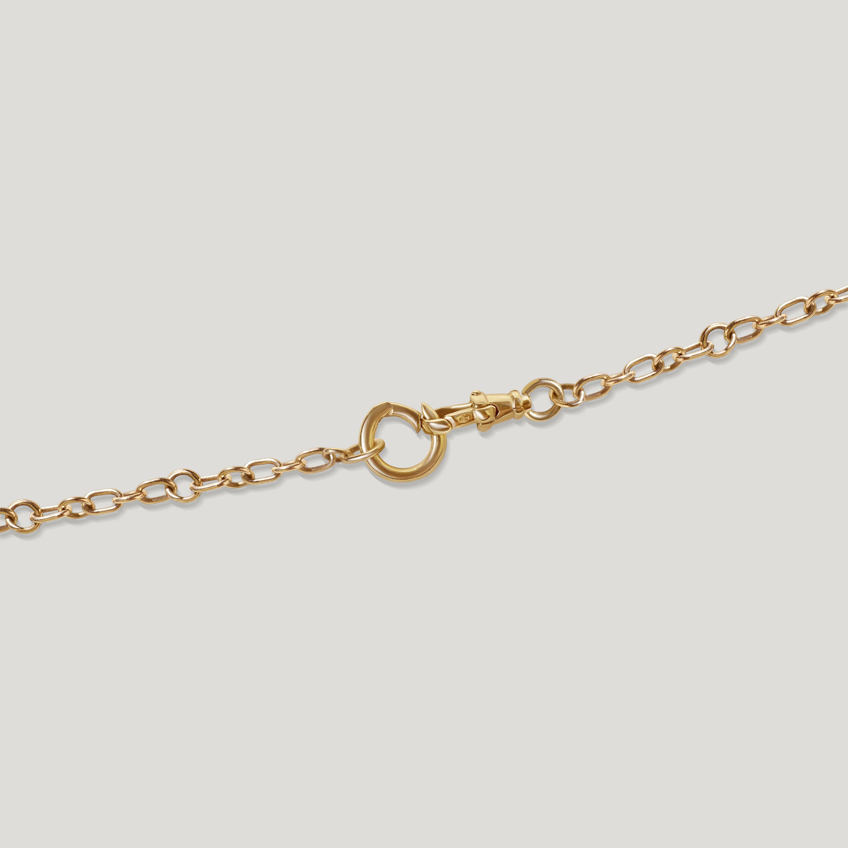 HingedBailCharmConnector-Gold with chain