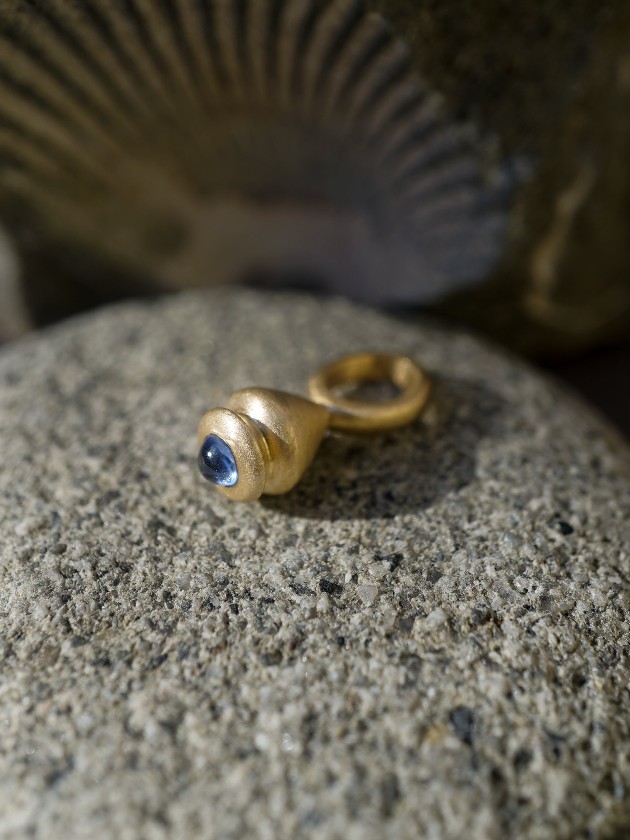 Mini Pendulum Charm No. 11 - Choose Your Gemstone - Gold