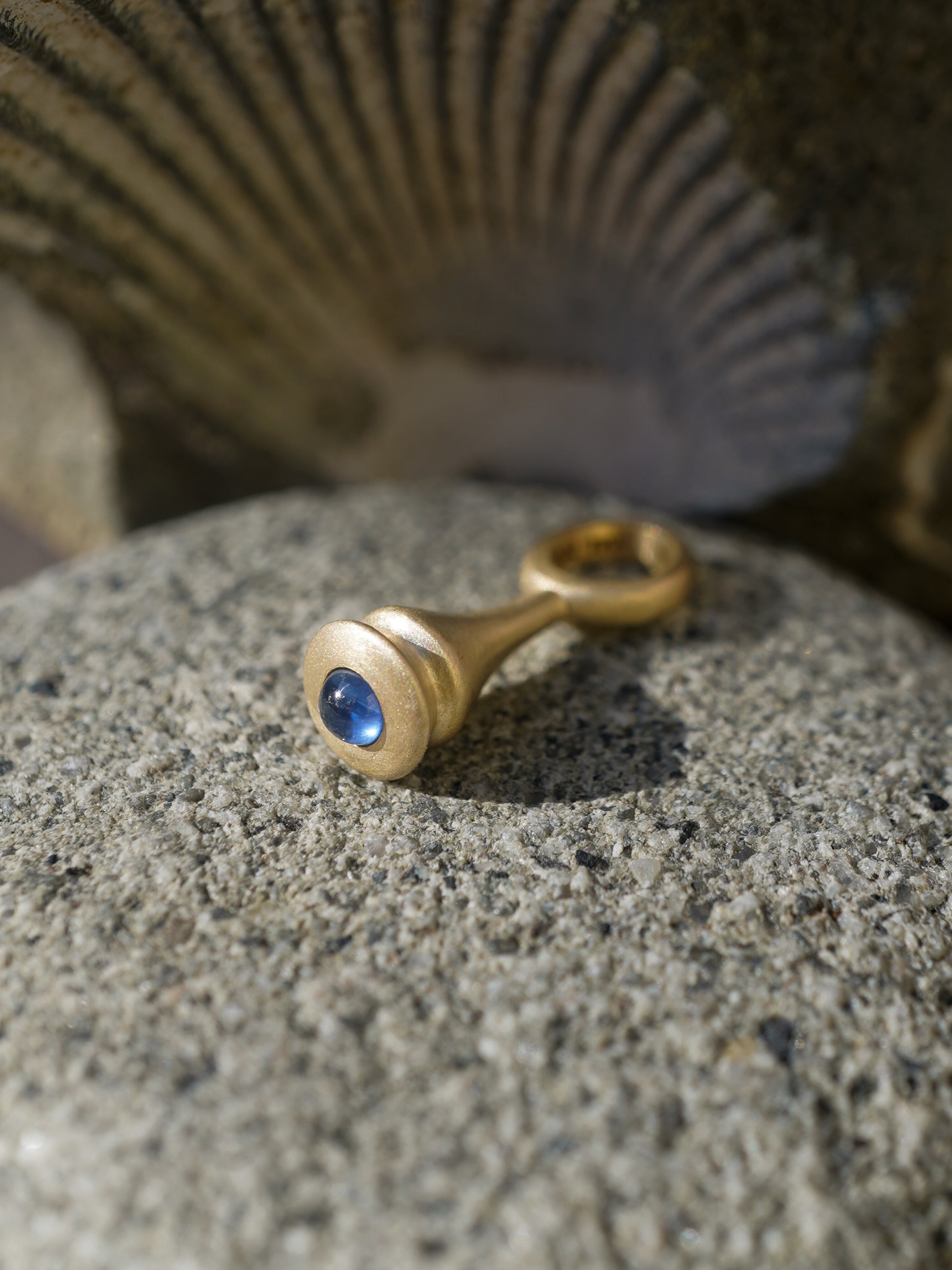 Mini Pendulum Charm No. 1 - Choose Your Gemstone - Gold