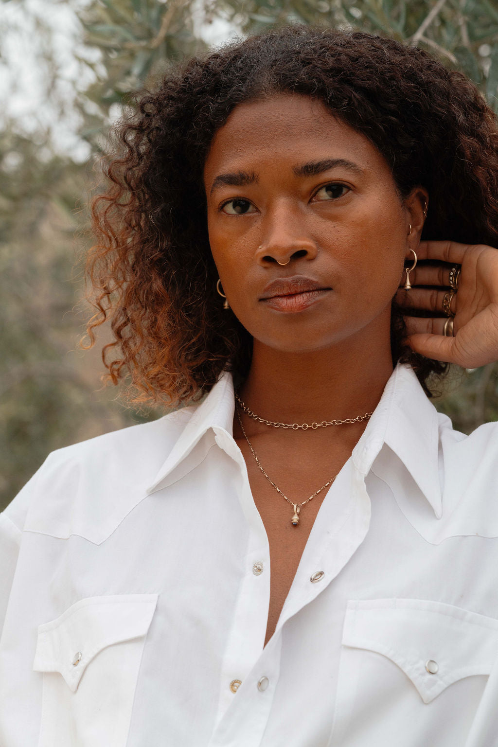 Mini Pendulum Charm No. 11 - Choose Your Gemstone - Silver