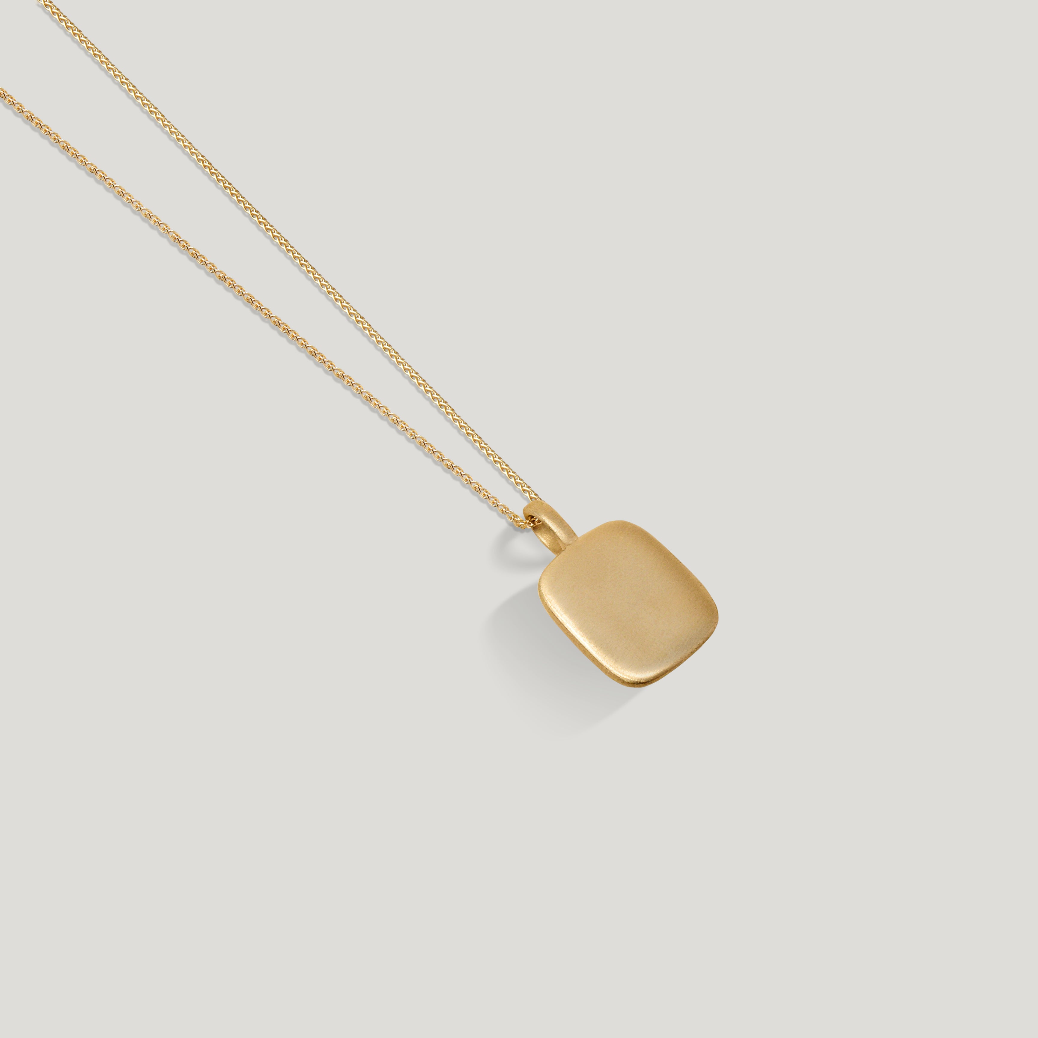 Garnet Vertical Trove Charm Gold back