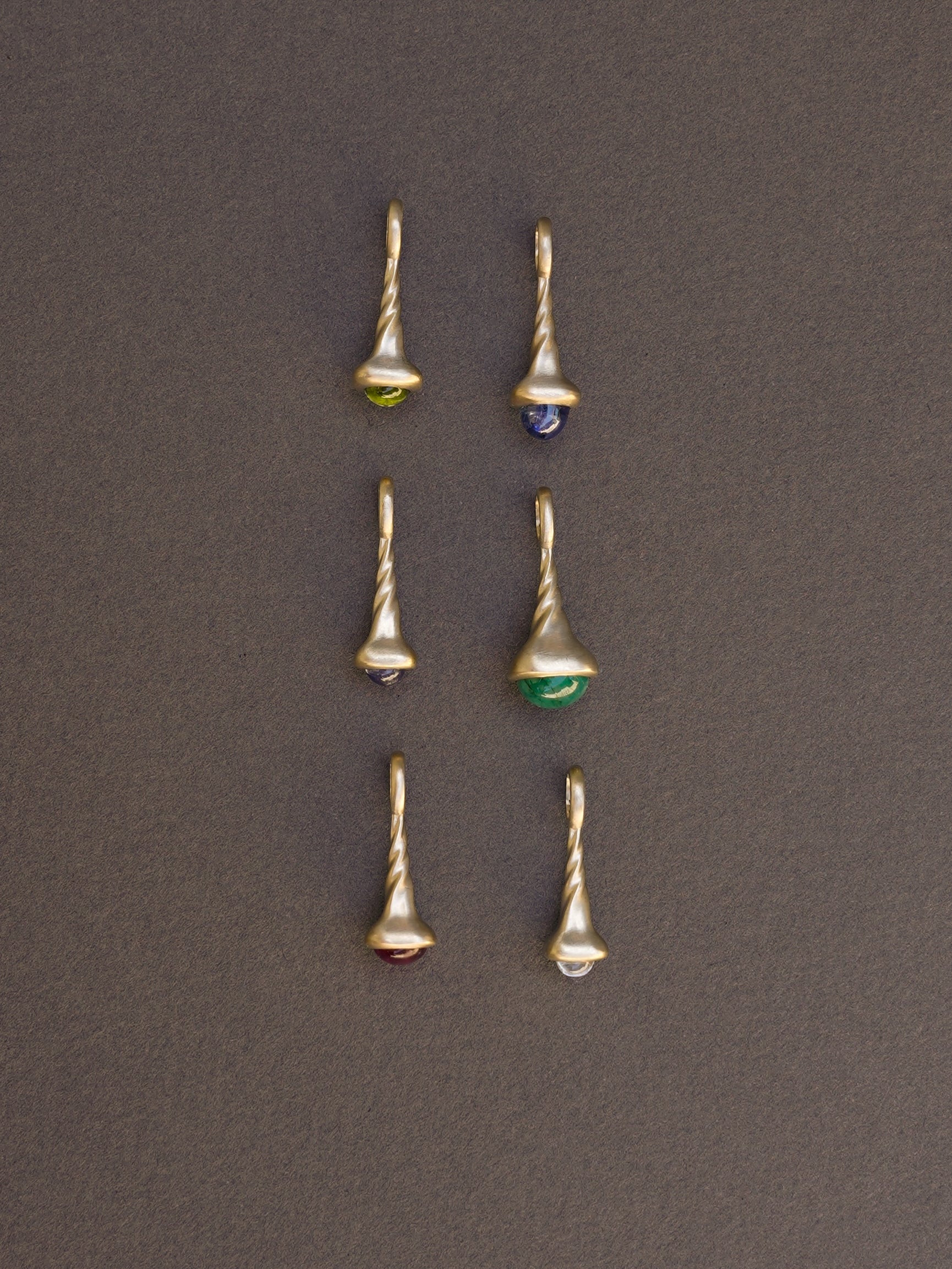 Okay Fine Gold Pendulum Charms Still Life
