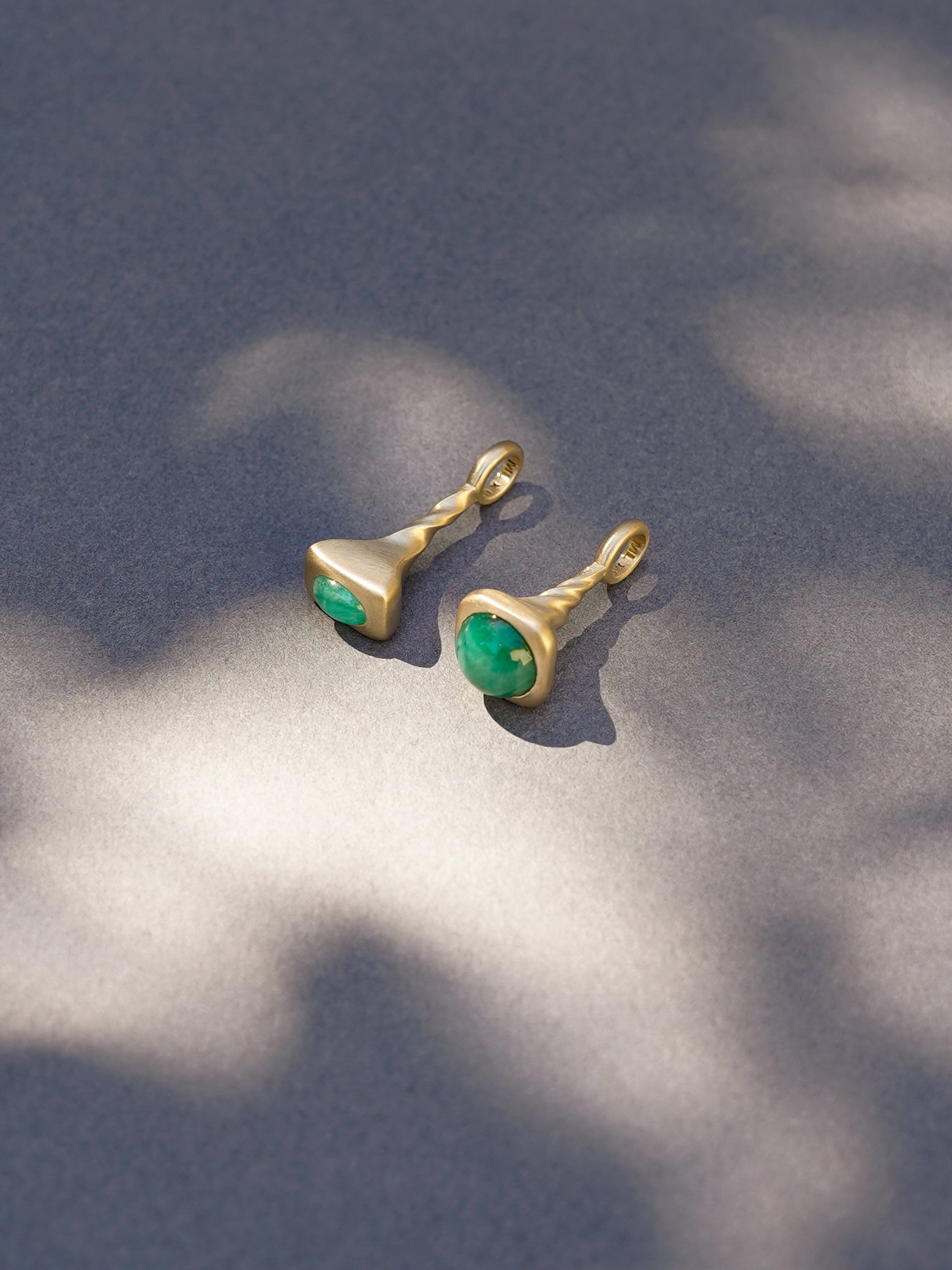 Okay Fine Gold Pendulum Charms Still Life 