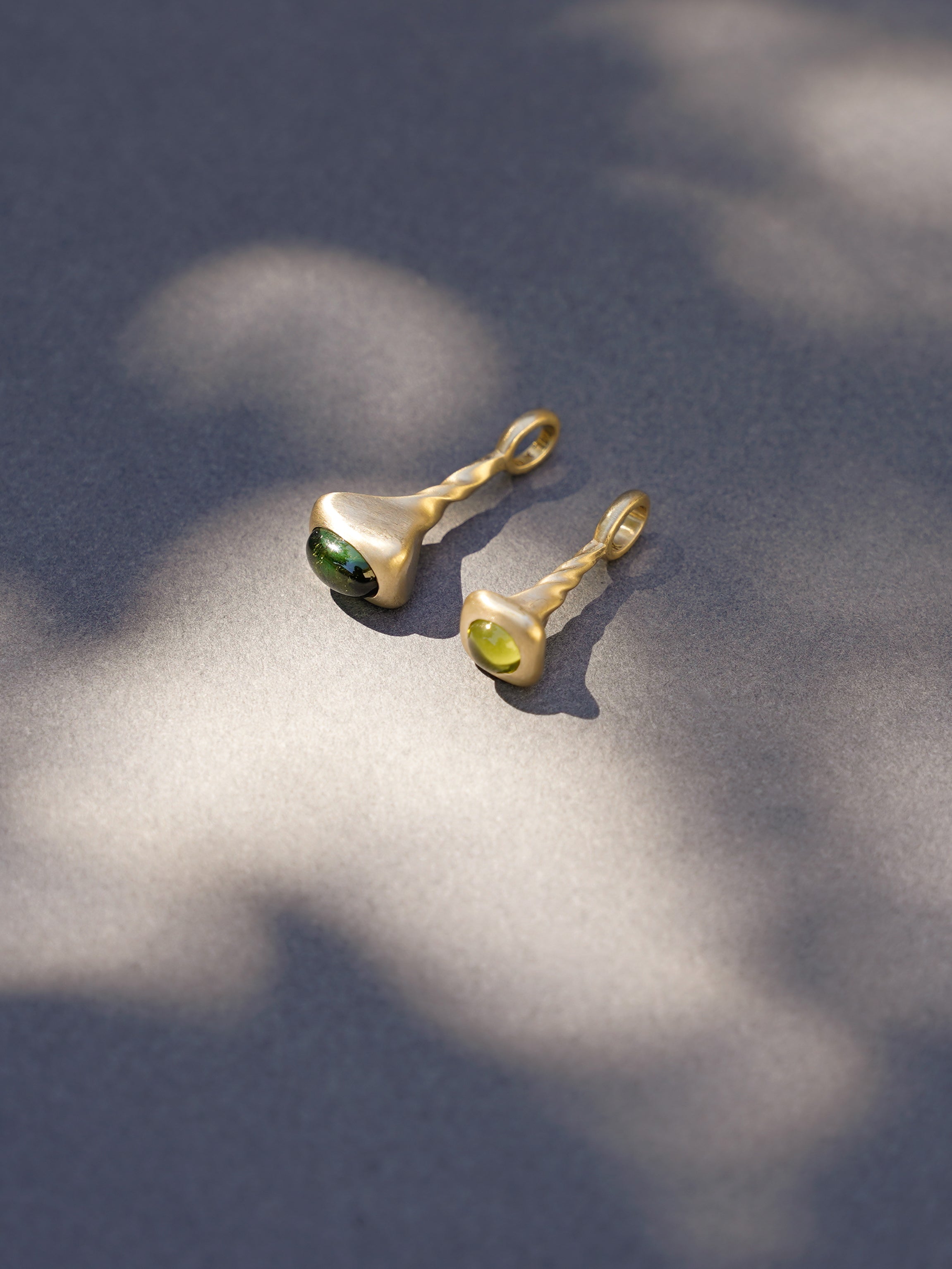 Okay Fine Gold Pendulum Charms Still Life