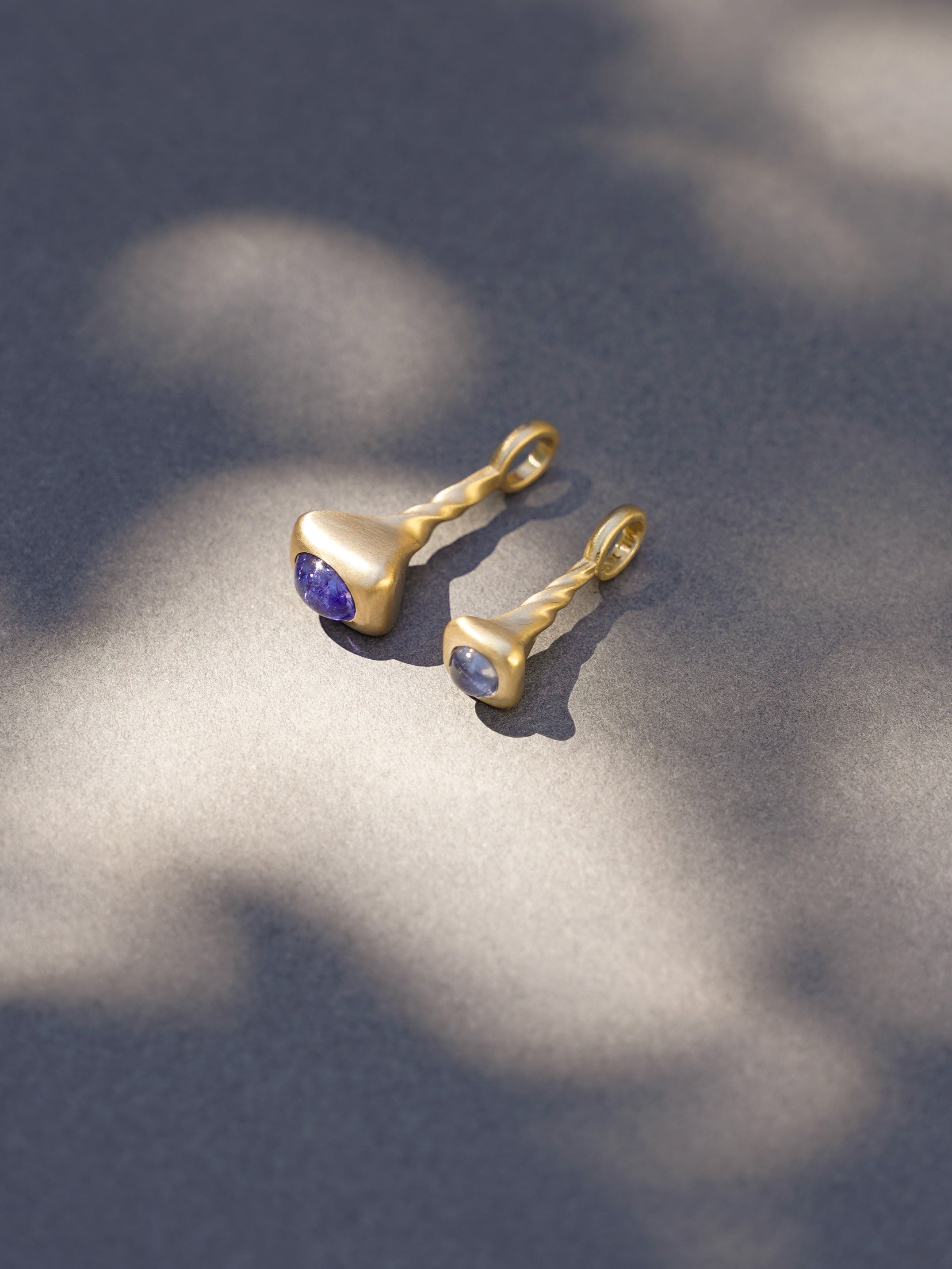 Okay Fine Gold Pendulum Charms Still Life