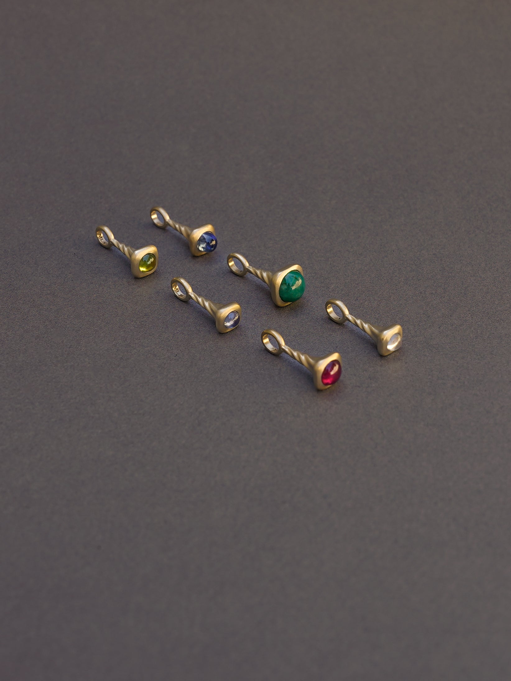 Okay Fine Gold Pendulum Charms Still Life 