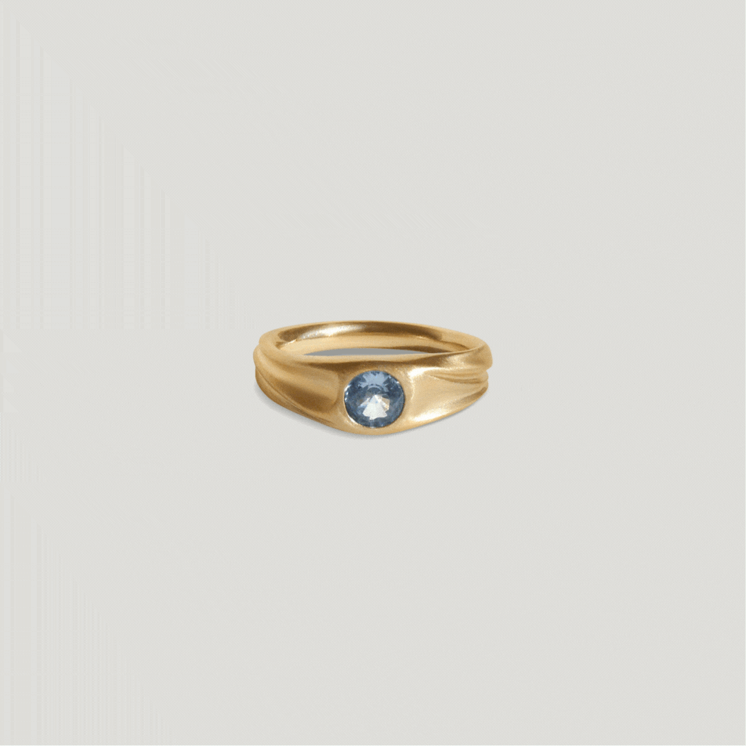 Sapphire Dune Ring GIF