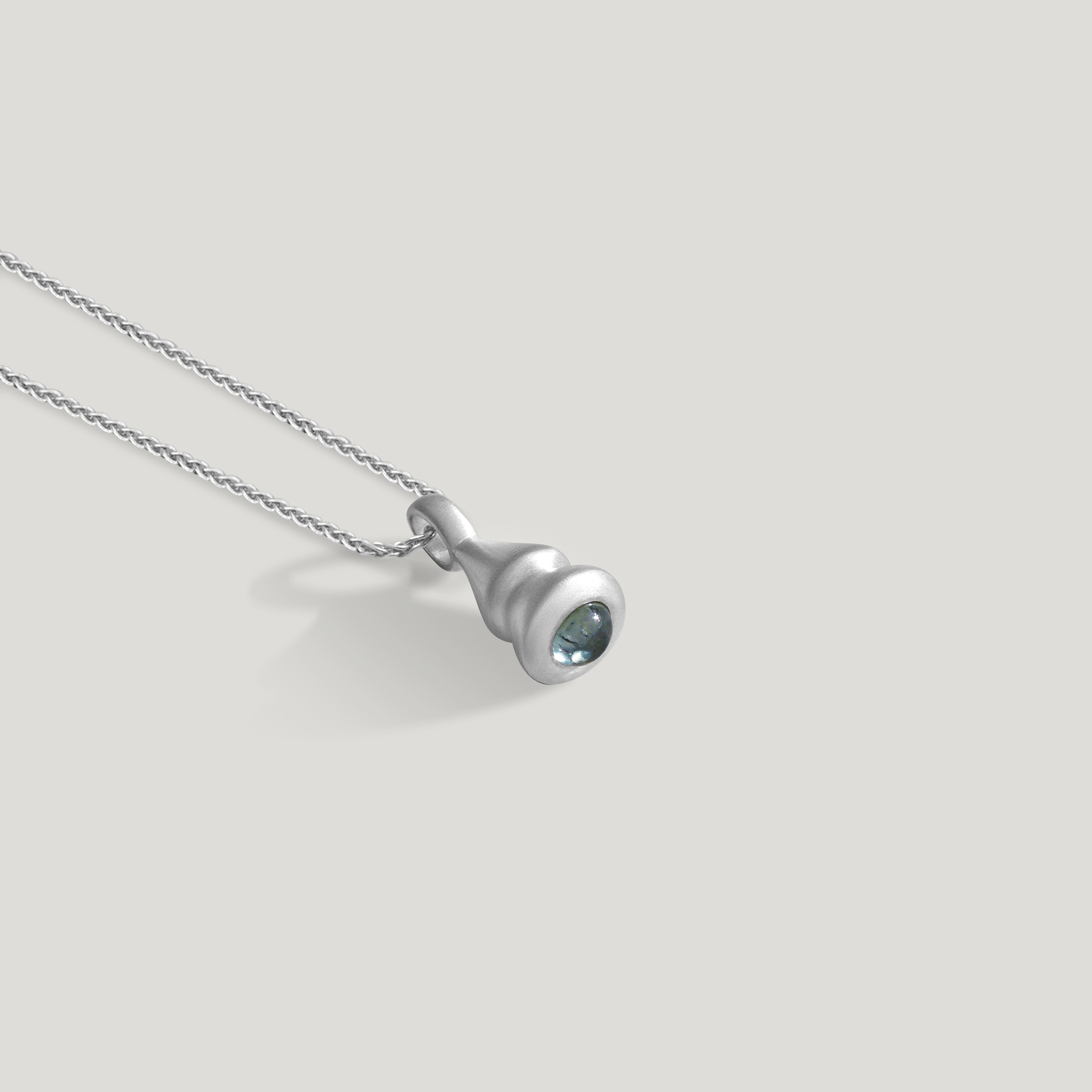 TealSapphirePendulumNo.1-Silver