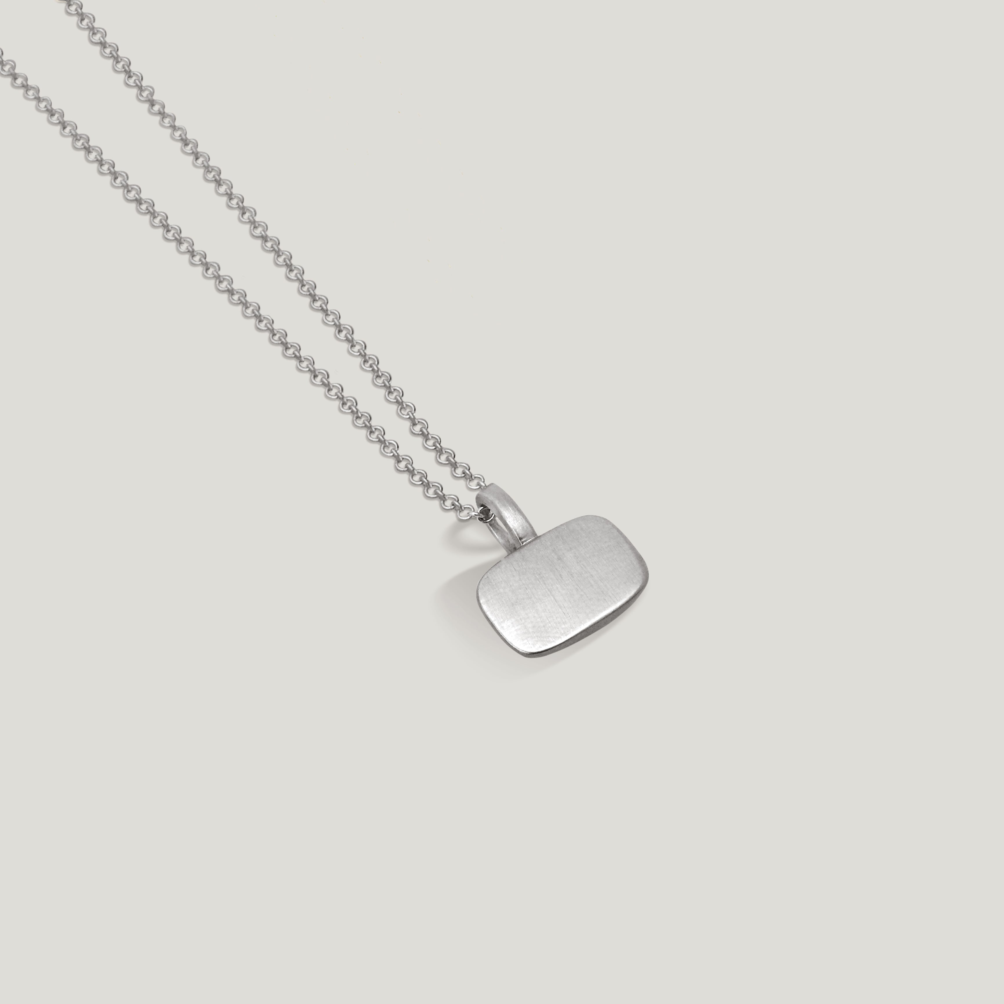 Teal Tourmaline Horizontal Trove Charm - Silver back