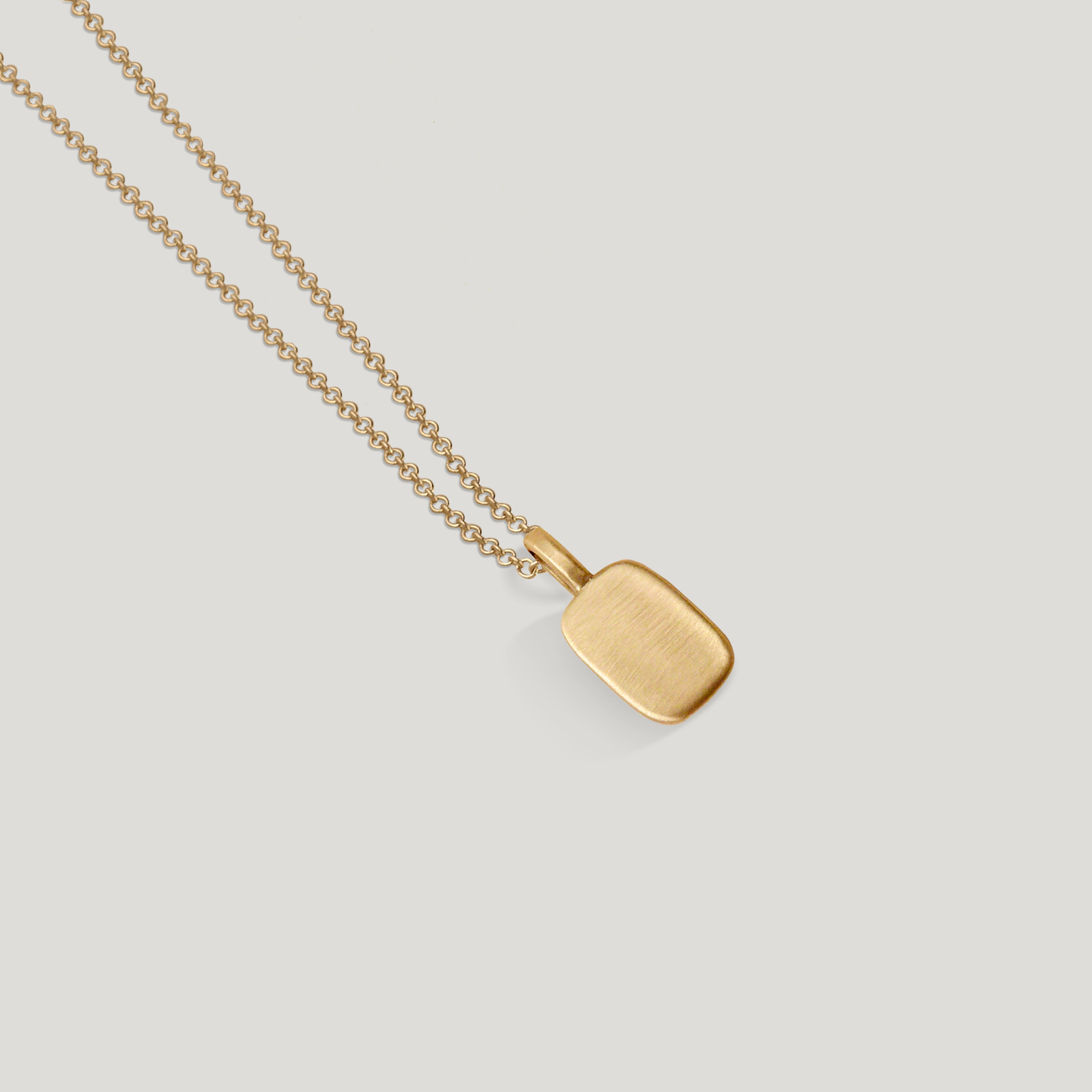 Teal Tourmaline Vertical Trove Charm -Gold Back