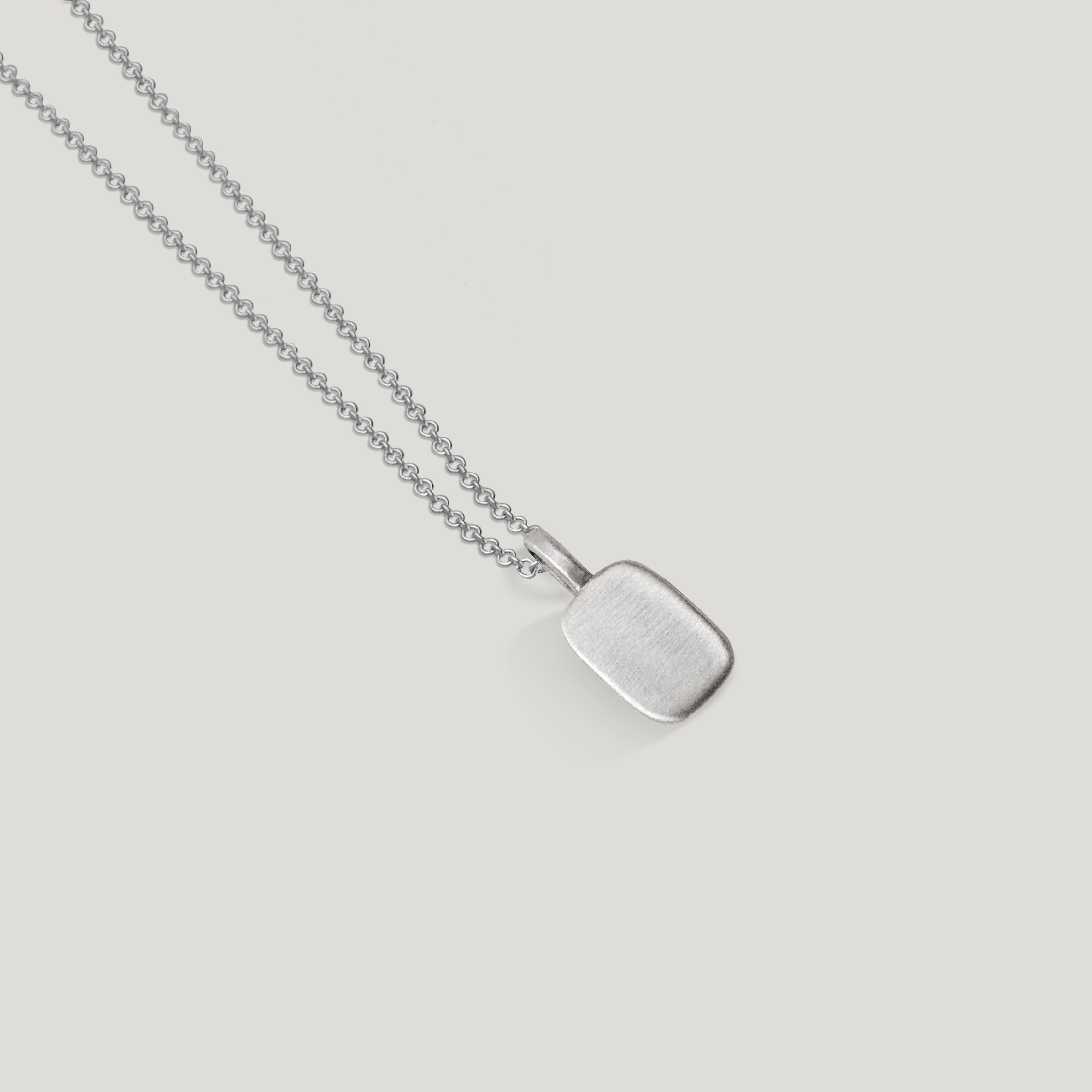 Teal Tourmaline Vertical Trove Charm - Silver