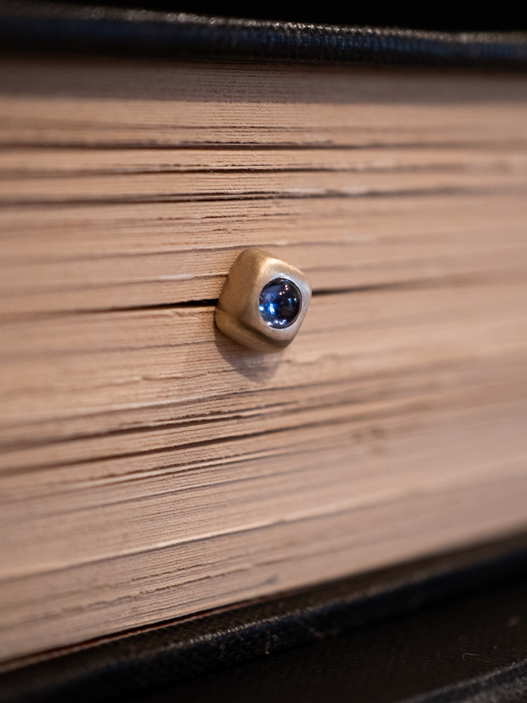 Sapphire Trove Stud Earring - Gold